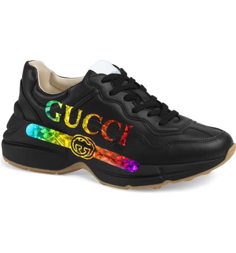 gucci platform shoes rainbow|Gucci rhyton sneakers cheap.